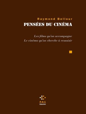cover image of Pensées du cinéma